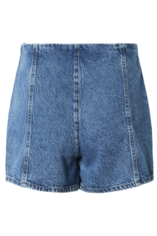 PCFILUM MW DENIM SKORT 17159297 MEDIUM BLUE DENIM